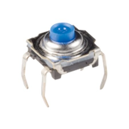 C&K Components Keypad Switch, 1 Switches, Spst, Momentary-Tactile, 0.01A, 32Vdc, 1.3N, 4 Pcb Hole Cnt, Solder KSA0A331LFTR